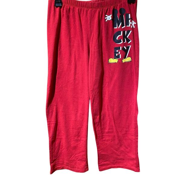 Mickey Mouse Size Small Capri pajama bottoms Junior Fit Disney Soft Cozy Lounge - Picture 1 of 3